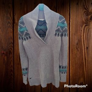 Athleta Gray Cashmere Blend Sequoia Sweater